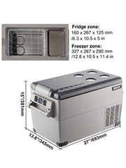 Load image into Gallery viewer, SucceBuy 20L 22L 35L 45L 55L Car Refrigerator Mini Fridge Freezer Portable Compressor Cooler DC 110-240V Ice Box for Camping