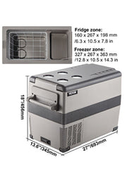 Load image into Gallery viewer, SucceBuy 20L 22L 35L 45L 55L Car Refrigerator Mini Fridge Freezer Portable Compressor Cooler DC 110-240V Ice Box for Camping