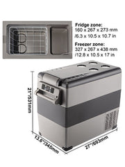 Load image into Gallery viewer, SucceBuy 20L 22L 35L 45L 55L Car Refrigerator Mini Fridge Freezer Portable Compressor Cooler DC 110-240V Ice Box for Camping
