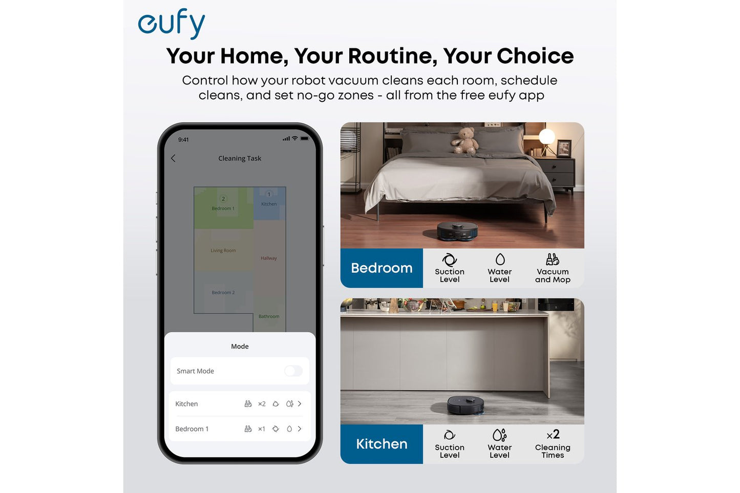 Eufy Robot Vacuum Omni C28 White with Extra Dust Bags | T211AV20