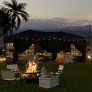 Load image into Gallery viewer, Aoxun 10x20ft Pop Up Gazebo With Sides Waterproof Outdoor Canopy With Wheeled Carry Bag 4 Weight Bags 12 Stakes 6 Ropes Heavy Duty Instant Shelter For Garden Party BBQ