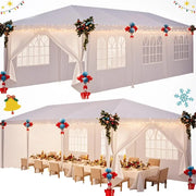 Load image into Gallery viewer, 10'x20' Heavy Duty Waterproof Anti-UV Carport Car Canopy Outdoor Gazebo With Removable Sidewalls Commercial Party Tent for Wedding BBQ Outdoor Events
