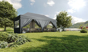 Load image into Gallery viewer, Aoxun 10x20FT Pop Up Gazebo Heavy Duty Instant Canopy Tent with Sides Waterproof Outdoor Shelter for Garden Party BBQ with Wheeled Bag