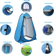 Load image into Gallery viewer, Blue Pop Up Privacy Shower Tent