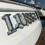 Load image into Gallery viewer, Custom Yacht Boat Letters Seawater Resistant Boat Name Sign Led Vessel Name Sign 3D Illuminated Stainless Steel Signage