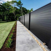 Load image into Gallery viewer, Modern Rustproof Aluminum Fence Slat Fence Panel Powder Coated Privacy Fence For Outdoor Yard Easy Installation Durable Design