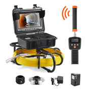 Load image into Gallery viewer, SucceBuy Sewer Camera with 512Hz Locator IP68 9" Pipeline Inspection Camera w/DVR Function w/12 Adjustable LED and 16 GB SD Card