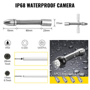 Load image into Gallery viewer, SucceBuy Pipe Inspection Camera DVR 16GB Micro SD Card 4.3in Monitor 10/20/30M/50M Industrial Sewer Drain Endoscope IP68 8500mHA