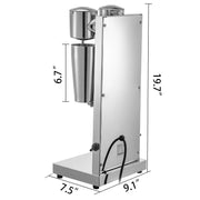 Load image into Gallery viewer, SucceBuy Milk Shake Machine 800ML Commercial Auto Double Cups Milkshaker Stainless Steel Shaking Maker Bubble Boba Drink Mixer - AMOCART