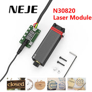 Bild in Galerie-Viewer laden, 20W 455nm Laser Engraving Module Adjustable Focus NEJE Silent Cooling Air Assist for Wood Glass Stone Plywood Cutting Engraving