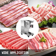 Load image into Gallery viewer, SucceBuy 500Kg/H Electric Meat Slicer 750W Commercial Meat Cutter 3mm Stainless Steel Blades Food Cutting Slicing Machine - AMOCART