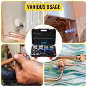 Load image into Gallery viewer, SucceBuy Hydraulic Expanding and Double Flaring Tool 45° Soft HVAC Copper Tube Expander 3/16in to 1/2in Brake Flare Repair Tool - AMOCART