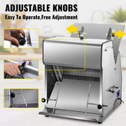 Bild in Galerie-Viewer laden, Amocart Commercial Bread Slicer Stainless Steel 12mm Blades Electric Bread Cutting Machine Kitchen Appliance Toast Processor