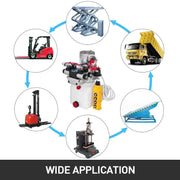 Load image into Gallery viewer, Amocart 12V DC Double Acting Solenoid Hydraulic Power Pack Car Jack With 4.5L Tank Dump Trailer Electric Lifting Tools
