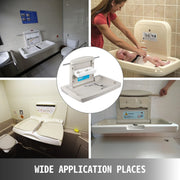 Charger l'image dans la visionneuse de galerie, Amocart Baby Changing Station Commercial Wall Mount Baby Diaper Changing Table Fold Down Vertical Restroom Baby Changing Table