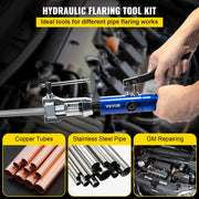 Load image into Gallery viewer, SucceBuy Hydraulic Expanding and Double Flaring Tool 45° Soft HVAC Copper Tube Expander 3/16in to 1/2in Brake Flare Repair Tool - AMOCART