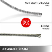 Load image into Gallery viewer, SucceBuy 152M/500Ft Wire Rope 316 Stainless Steel Strong Tension Soft Fishing Lifting Cable 7*7 Clothesline 1.5MM-3.2MM Diameter