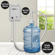 Load image into Gallery viewer, Bottled Water Dispensing Pump w/PE Pipe 1 Gal/MIN 40 PSI for Coffee Tea Machine Water Dispenser Refrigerator Ice Maker