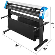 Load image into Gallery viewer, SucceBuy 53"/34"/28"4MB Semi-Automatic Cutter Vinyl Cutting Plotter Machine Laser Positioning 3 Interface W/ SIGNMASTER Software