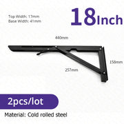 Load image into Gallery viewer, KAK 2pcs Folding Shelf Bracket Heavy Duty Stainless Steel Collapsible Shelf Bracket Hardware for Table Work RV Car Saving Space