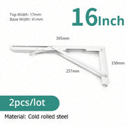 Load image into Gallery viewer, KAK 2pcs Folding Shelf Bracket Heavy Duty Stainless Steel Collapsible Shelf Bracket Hardware for Table Work RV Car Saving Space