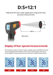 Bild in Galerie-Viewer laden, UNI-T Infrared Thermometer UT306S UT306C Non-contact Industrial Laser Digital Temperature Meter Temperature Gun Tester -50-500