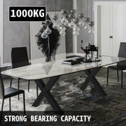 Load image into Gallery viewer, SucceBuy 2PCSMetal Table Legs Steel 2204LBS/1000KG Load X-Shape with Pre-Drilled Holes for Home Use Commercial Bar Hotel Office - AMOCART