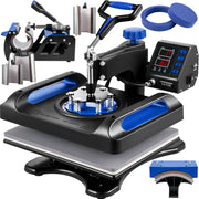 Load image into Gallery viewer, SucceBuy 30*38CM 8 in 1 Combo Upgrade Heat Press Machine 360° Rotation Sublimation Printer Cap Shirt Mug Plate 2D Heat Transfer