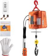 Load image into Gallery viewer, Amocart 500kg/1100lbs Electric Hoist Winch Portable Crane 25ft Lifting Height Wired Remote Control for Transportation