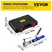 Load image into Gallery viewer, SucceBuy Hydraulic Expanding and Double Flaring Tool 45° Soft HVAC Copper Tube Expander 3/16in to 1/2in Brake Flare Repair Tool - AMOCART