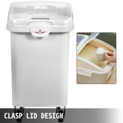 Load image into Gallery viewer, Amocart 80L Rice Kitchen Container Ingredient Storage Bin with Wheel & Scoop PP+PC for Home Storing Rice Flour Corn Soybeans