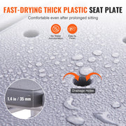 Load image into Gallery viewer, SucceBuy Tub Transfer Bench for Bathtub Shower Seats Lightweight Shower Bench with Non-Slip Bath Seats with Armrest and Backrest - AMOCART