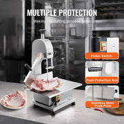 Bild in Galerie-Viewer laden, Amocart Commercial Electric Meat Bandsaw 650W 1800W Stainless Steel Countertop Sawing Machine Frozen Fish Cutter for Pork