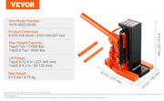 Load image into Gallery viewer, SucceBuy Hydraulic Toe Jack 2.5 Ton On Toe Toe Jack Lift 5T On Top Lift Capacity Machine Jack 0.8-5.3 in Toe Height 8.9-13.4 Top