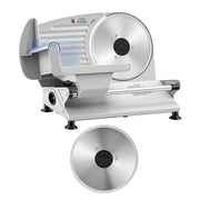 Bild in Galerie-Viewer laden, SucceBuy 200W Meat Slicer 7.5" Electric Deli Slicer with 2 SUS420 Blades & 0-0.6" Adjustable Thickness for Frozen Meat Ham Steak