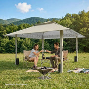 Load image into Gallery viewer, Pop Up Canopy Tent 13x13 FT, Outdoor Easy Setup Gazebo with Wheeled Carry Bag, Heavy Duty Outside Shelter with UV-Resistant