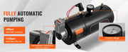Load image into Gallery viewer, SucceBuy Train Horns Kit, 4 Trumpet Air Horn Kit, 150dB Train Horns for Pickup Trucks 12V 120 psi Air Compressor for Truck Train