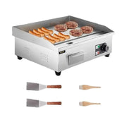 Load image into Gallery viewer, SucceBuy 14"-22" Electric Countertop Griddle Teppanyaki Grill 1600W/3200W Stainless Steel Flat Top Grills for Pancake Chicken