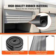 Load image into Gallery viewer, SucceBuy 3m 4.8m 6m Garage Door Seals Bottom Rubber U Shape +O Ring Garage Door Weather Stripping Universal Weatherproof Rubber - AMOCART