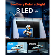 Load image into Gallery viewer, SucceBuy Airbrush Spray Booth Dual Fans 21.5x18.7x14.6 in with 3 LED Lights and Exhaust Extension Hose for Painting Models Arts - AMOCART