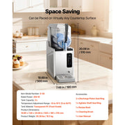 Bild in Galerie-Viewer laden, SucceBuy Slushie Machine No Ice Needed Slushy Machine Frozen Drink Maker w/ Single Tank Margarita Machine for Frozen Margaritas