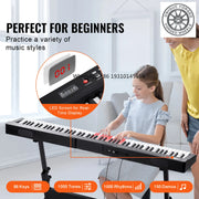Load image into Gallery viewer, Amocart 88 Key Digital Piano Keyboard Semi Weighted Keys Full Size Electric Portable Keyboard Piano Set 1000 Tone for Beginners