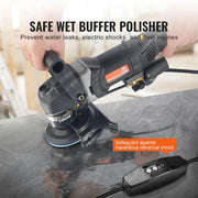 Bild in Galerie-Viewer laden, SucceBuy Wet Polisher 800W Concrete Grinder W/ 6 Variable Speed and 7 Polishing Kits Wet Grinder Machine for Polishing Grinding