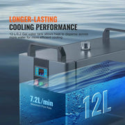 Load image into Gallery viewer, Amocart Industrial Water Chiller KH-6000 200W with Compressor 12 L Water Tank Capacity 7.8 L/min CO2 Laser Engraving Machine