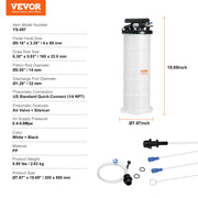 Load image into Gallery viewer, SucceBuy 6.5L/15L Pneumatic Fluid Extractor with Suction Hose Oil Changer Fuel Pump for Automotive Fluids Vacuum Evacuation