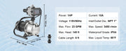 Load image into Gallery viewer, Amocart Shallow Well Pump Portable Sprinkler Booster Jet Pumps, Automatic Controller for Garden Lawn Irrigation Water Transfer