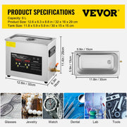 Load image into Gallery viewer, SucceBuy 2L 3L 6L 10L 15L Upgraded Ultrasonic Cleaner Lave-Dishes Portable Washing Machine Diswasher Ultrasound Home Appliances