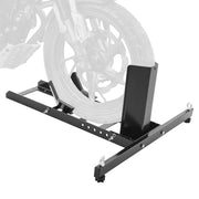 Load image into Gallery viewer, SucceBuy Motorcycle Wheel Chock Upright 1800lbs Heavy-duty Steel Motorcycle Front Wheel Stand with Adjustable Hole For Motorbike