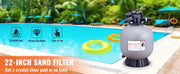 Bild in Galerie-Viewer laden, Above & Inground Pool Sand Filter, SucceBuy 16 to 24 Inch High GPM Cleaning System