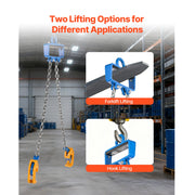 Load image into Gallery viewer, SucceBuy 2200LBS Drum Lifting Chain Sling G80 Chain Barrel Lifter with Security Hook Drums Handling Equipment for Crane Forklift - AMOCART
